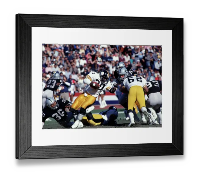 Framed Print : Steelers RB Frank Pollard during Raiders v. Steelers Playoff game Framed Print : Steelers RB Frank Pollard during Raiders v. Steelers Playoff game