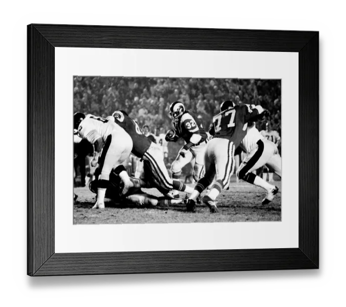 Framed Print : RB Cullen Bryant During Los Angeles Rams vs Pittsburgh Steelers 1975 Framed Print : RB Cullen Bryant During Los Angeles Rams vs Pittsburgh Steelers 1975