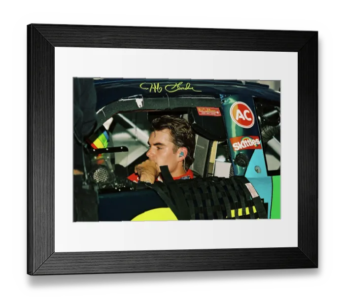 Framed Print : Jeff Gordon In His 24 Car Prior To The Race Framed Print : Jeff Gordon In His 24 Car Prior To The Race
