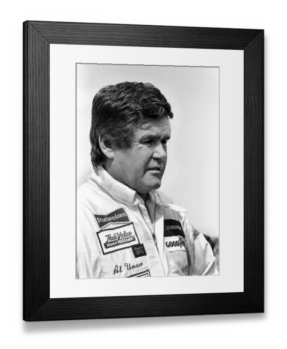 Framed Print : Racecar driver Al Unser Sr Framed Print : Racecar driver Al Unser Sr