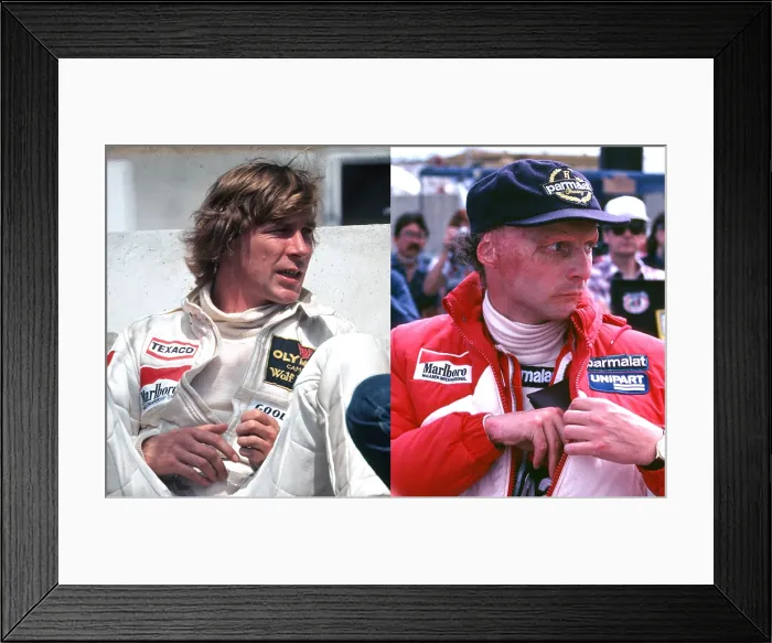 Framed Print : James Hunt & Niki Lauda Framed Print : James Hunt & Niki Lauda
