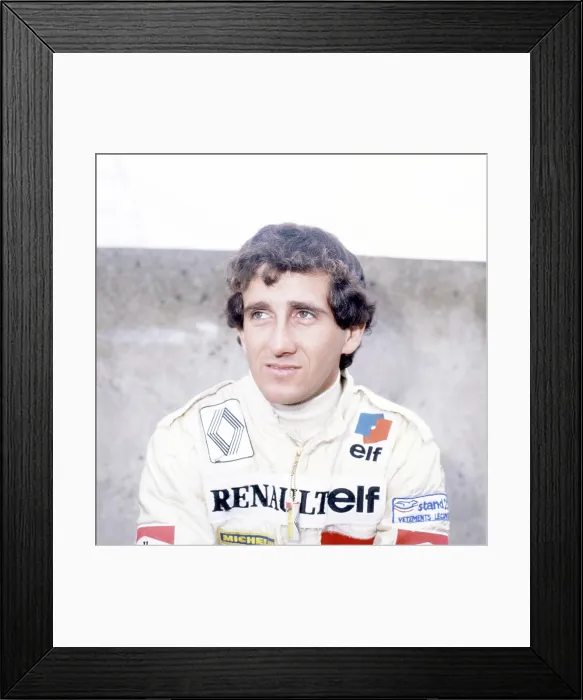 Framed Print : Portrait Of Alain Prost Framed Print : Portrait Of Alain Prost