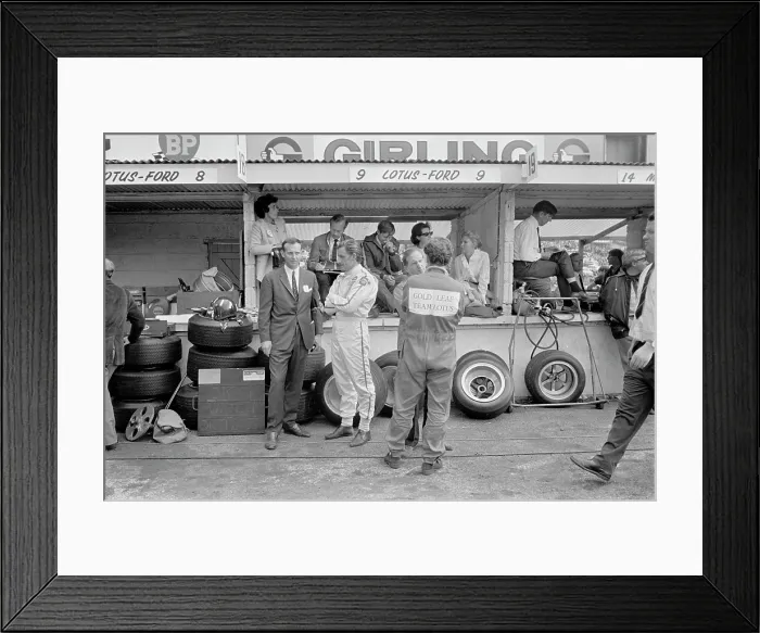 Framed Print : Graham Hill In The Pits Framed Print : Graham Hill In The Pits