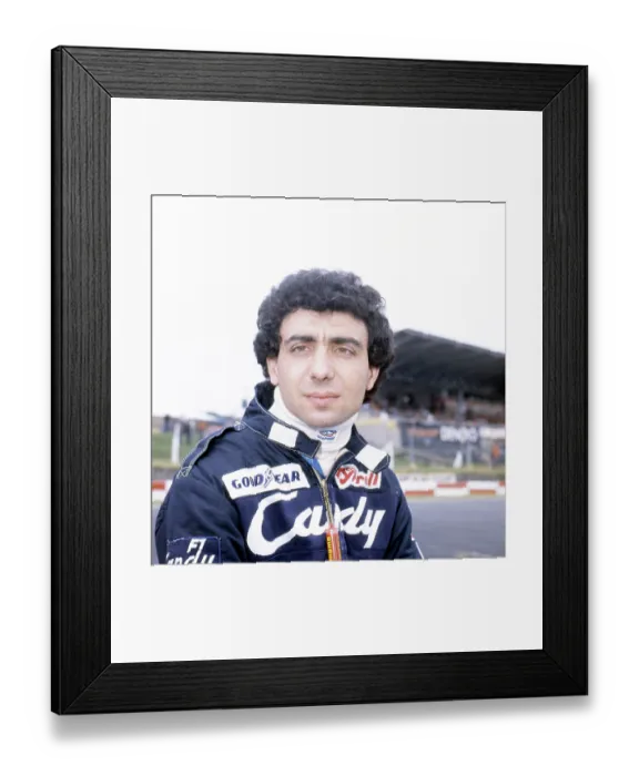 Framed Print : Portrait Of Michele Alboreto Framed Print : Portrait Of Michele Alboreto