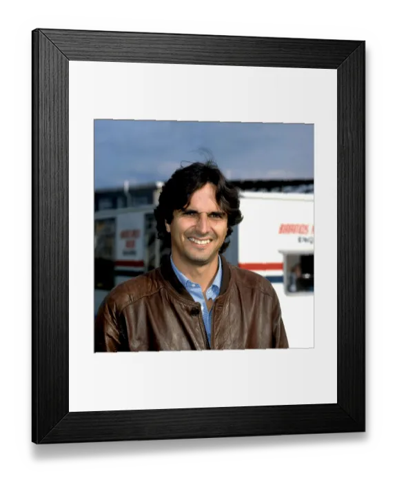 Framed Print : Portrait Of F1 Driver Nelson Piquet Framed Print : Portrait Of F1 Driver Nelson Piquet