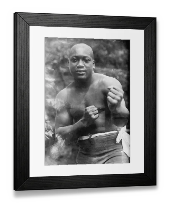 Framed Print : Jack Johnson, Heavyweight Champion of the World Framed Print : Jack Johnson, Heavyweight Champion of the World