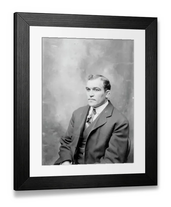 Framed Print : Boxer James Jeffries Framed Print : Boxer James Jeffries