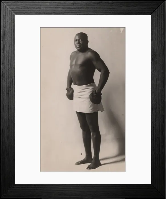 Framed Print : Portrait Of Boxing Legend Jack Johnson Framed Print : Portrait Of Boxing Legend Jack Johnson