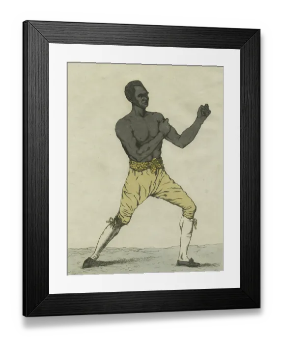 Framed Print : African-American Boxer Framed Print : African-American Boxer