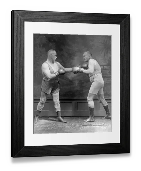 Framed Print : James J. Jeffries and Tom Sharkey Framed Print : James J. Jeffries and Tom Sharkey
