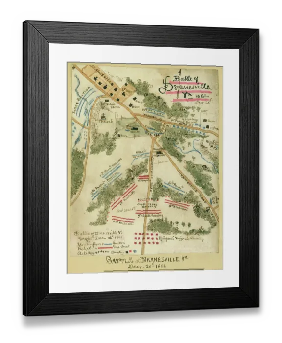 Framed Print : Battle of Dranesville, Virginia Framed Print : Battle of Dranesville, Virginia
