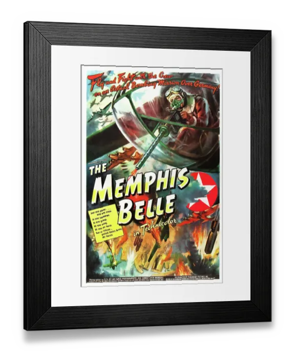 Framed Print : Poster For The Memphis Belle Framed Print : Poster For The Memphis Belle
