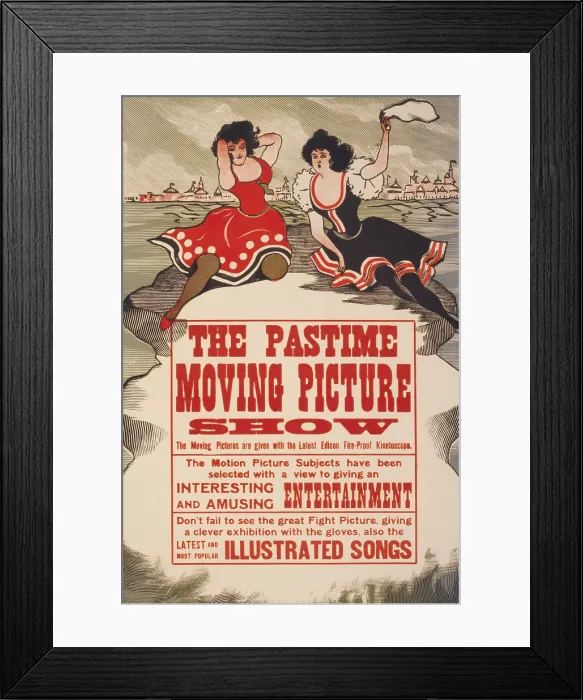 Framed Print : Pastime moving picture show Framed Print : Pastime moving picture show