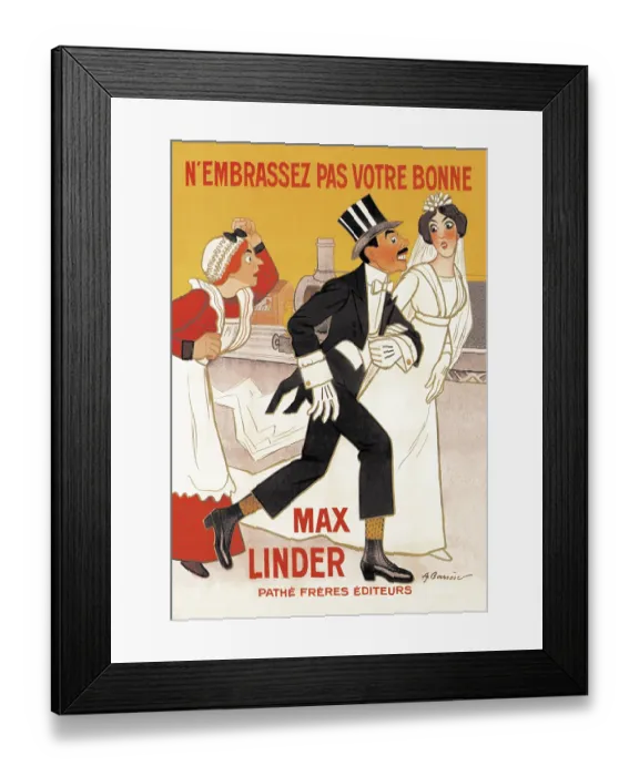 Framed Print : Max Linder Movie Poster
