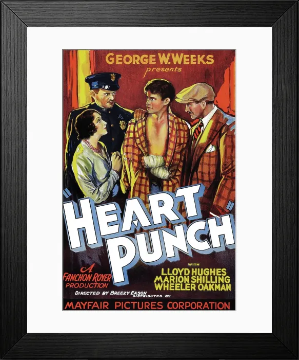 Framed Print : Poster For Heart Punch Framed Print : Poster For Heart Punch