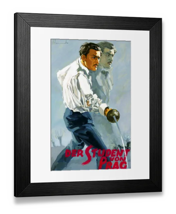 Framed Print : Der Student von Prag