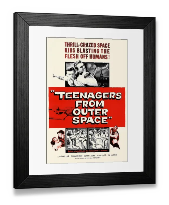 Framed Print : Teenagers from Outer Space Framed Print : Teenagers from Outer Space
