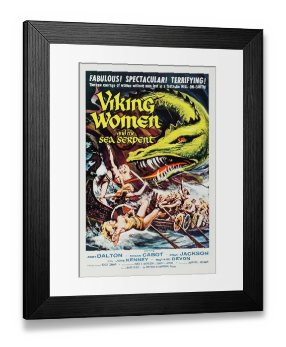 Framed Print : Viking Women and the Sea Serpent