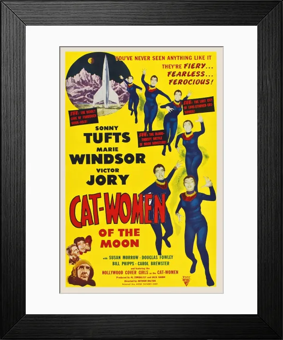 Framed Print : Cat-Women of the Moon Framed Print : Cat-Women of the Moon