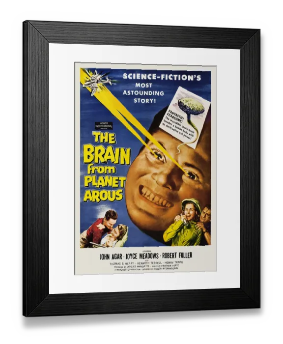 Framed Print : The Brain from Planet Arous Framed Print : The Brain from Planet Arous