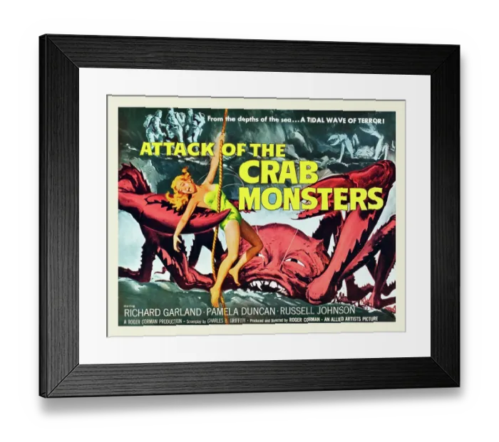 Framed Print : Attack of the Crab Monsters 'B Framed Print : Attack of the Crab Monsters 'B