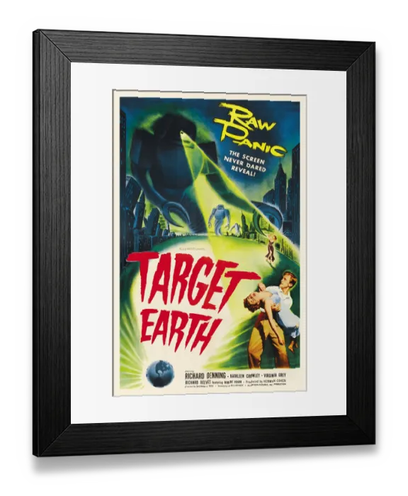 Framed Print : Target Earth Framed Print : Target Earth