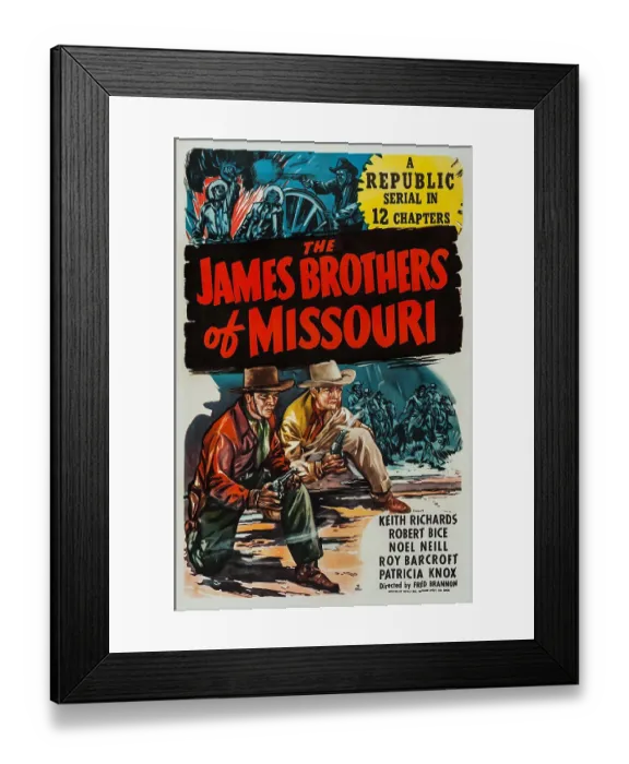 Framed Print : The James Brothers of Missouri Framed Print : The James Brothers of Missouri