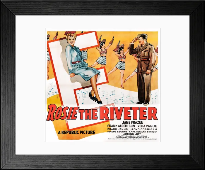 Framed Print : Rosie the Riveter (6S) Framed Print : Rosie the Riveter (6S)