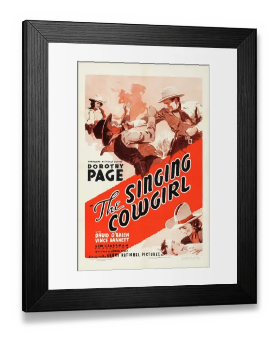 Framed Print : The Singing Cowgirl Framed Print : The Singing Cowgirl