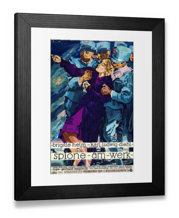 Framed Print : Spion am Werk Framed Print : Spion am Werk