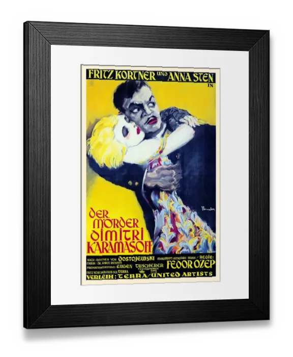 Framed Print : Der Morder Dimitri Karamasoff Framed Print : Der Morder Dimitri Karamasoff