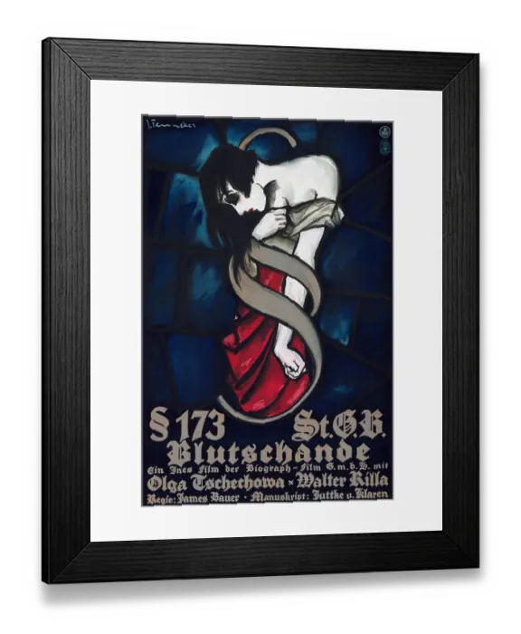 Framed Print : S 173 St. G.B. Blutschande Framed Print : S 173 St. G.B. Blutschande