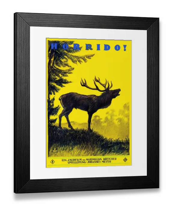 Framed Print : Horrido!. Horrido' is a 1924 German silent film Framed Print : Horrido!. Horrido' is a 1924 German silent film