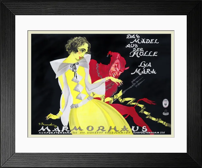 Framed Print : Das Madel aus Der Holle Framed Print : Das Madel aus Der Holle