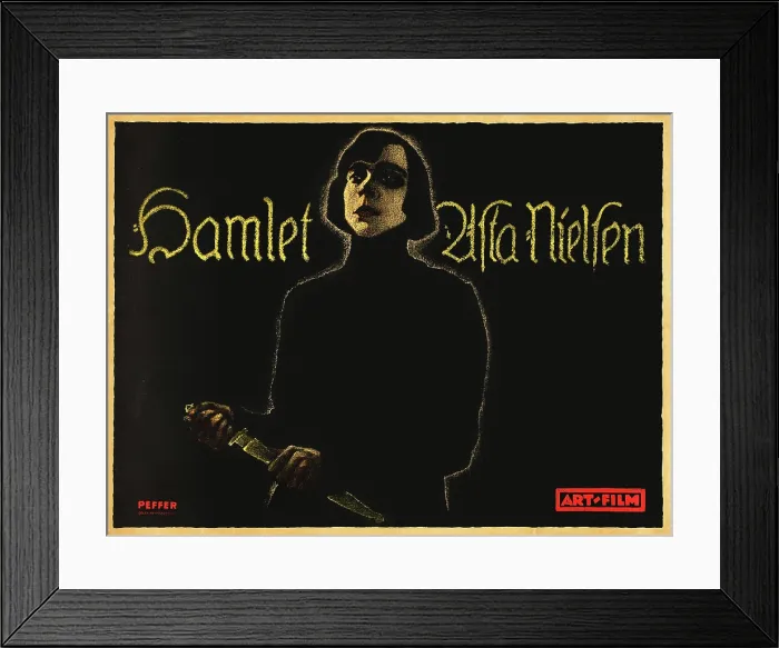Framed Print : Hamlet; Asta Nielsen Framed Print : Hamlet; Asta Nielsen