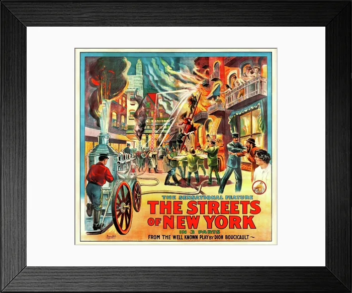 Framed Print : The Streets of New York
