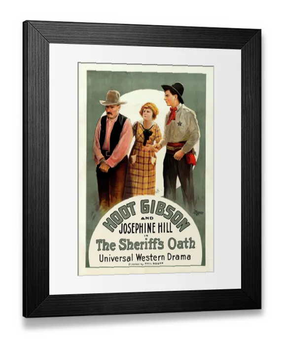 Framed Print : The Sheriff's Oath Framed Print : The Sheriff's Oath