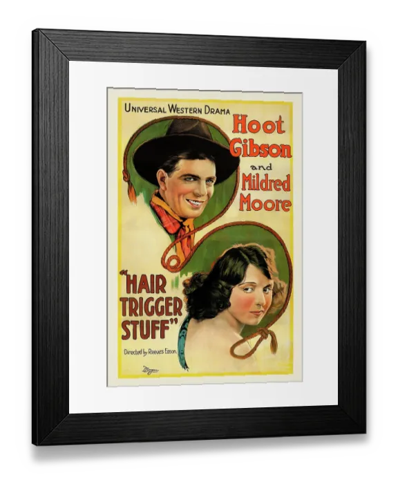 Framed Print : Hair Trigger Stuff
