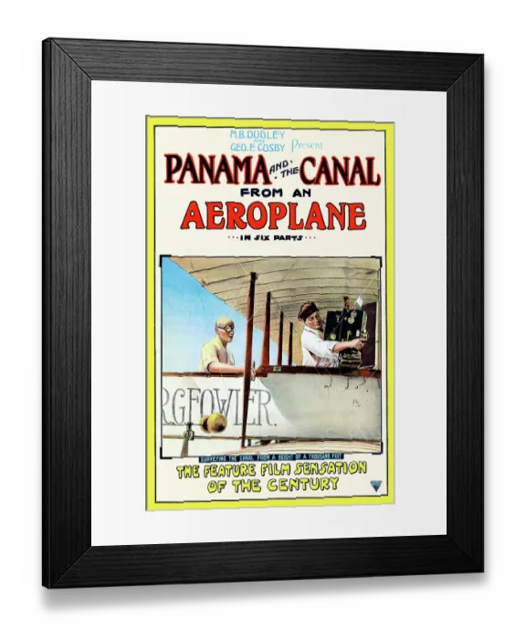 Framed Print : Panama and the Canal from an aeroplane Framed Print : Panama and the Canal from an aeroplane