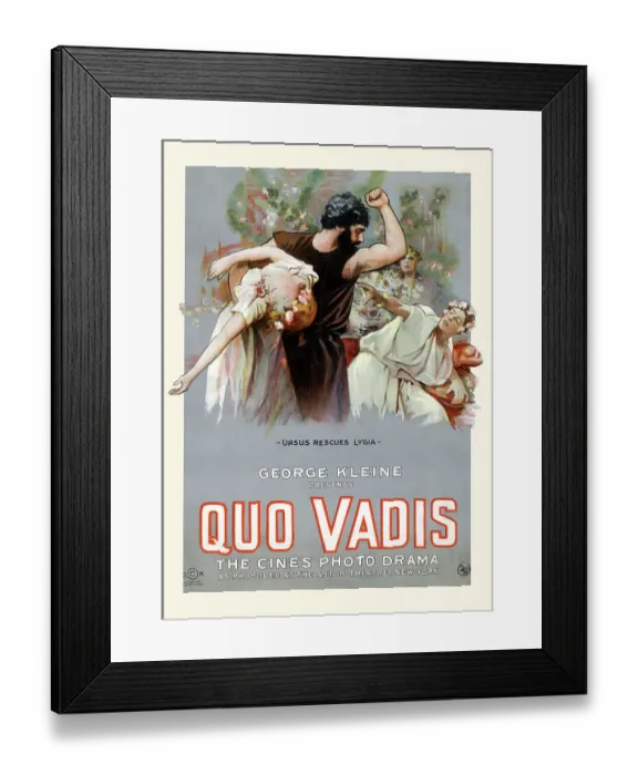 Framed Print : Quo Vadis Ursus rescues Lygia Framed Print : Quo Vadis Ursus rescues Lygia