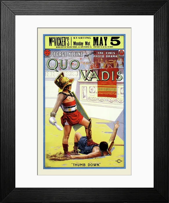 Framed Print : Quo Vadis - Thimb Down Framed Print : Quo Vadis - Thimb Down