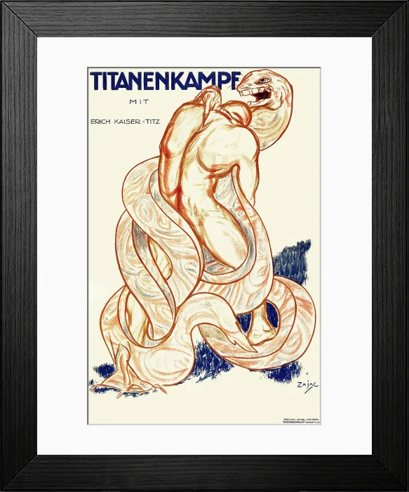 Framed Print : Titanenkampf Framed Print : Titanenkampf