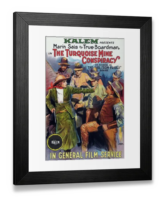 Framed Print : The Turquoise Mine Conspiracy Framed Print : The Turquoise Mine Conspiracy