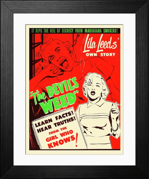 Framed Print : Poster For The Devil's Weed Framed Print : Poster For The Devil's Weed