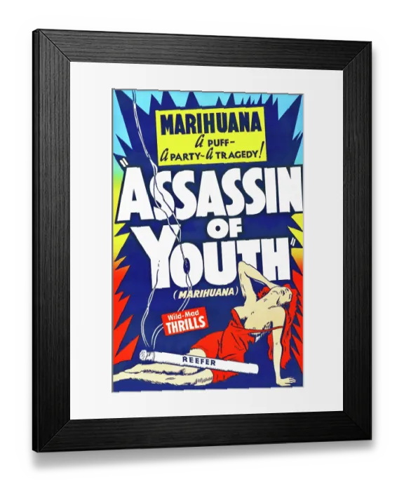 Framed Print : Poster For Assassin Of Youth Framed Print : Poster For Assassin Of Youth