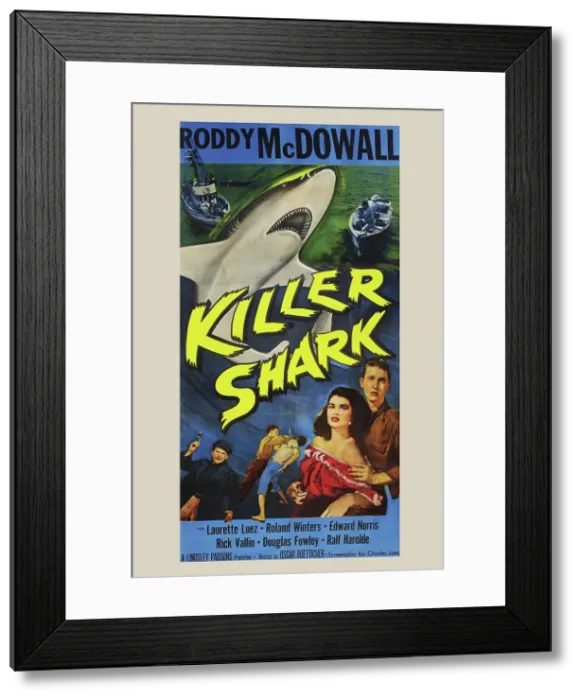 Framed Print : Movie Poster For Killer Shark