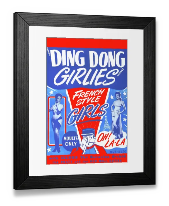 Framed Print : Ding Dong Girlies Framed Print : Ding Dong Girlies