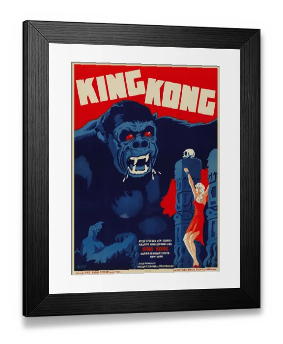 Framed Print : King Kong (Danish 1-sheet) Framed Print : King Kong (Danish 1-sheet)