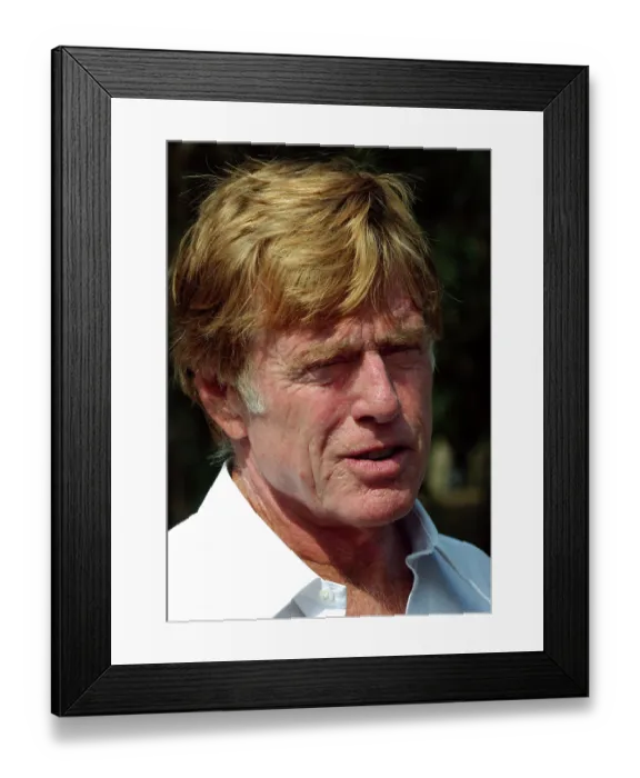 Framed Print : Robert Redford Supports Prop. 87 - October 25, 2006