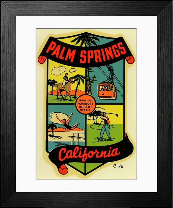 Framed Print : Palm Springs Framed Print : Palm Springs